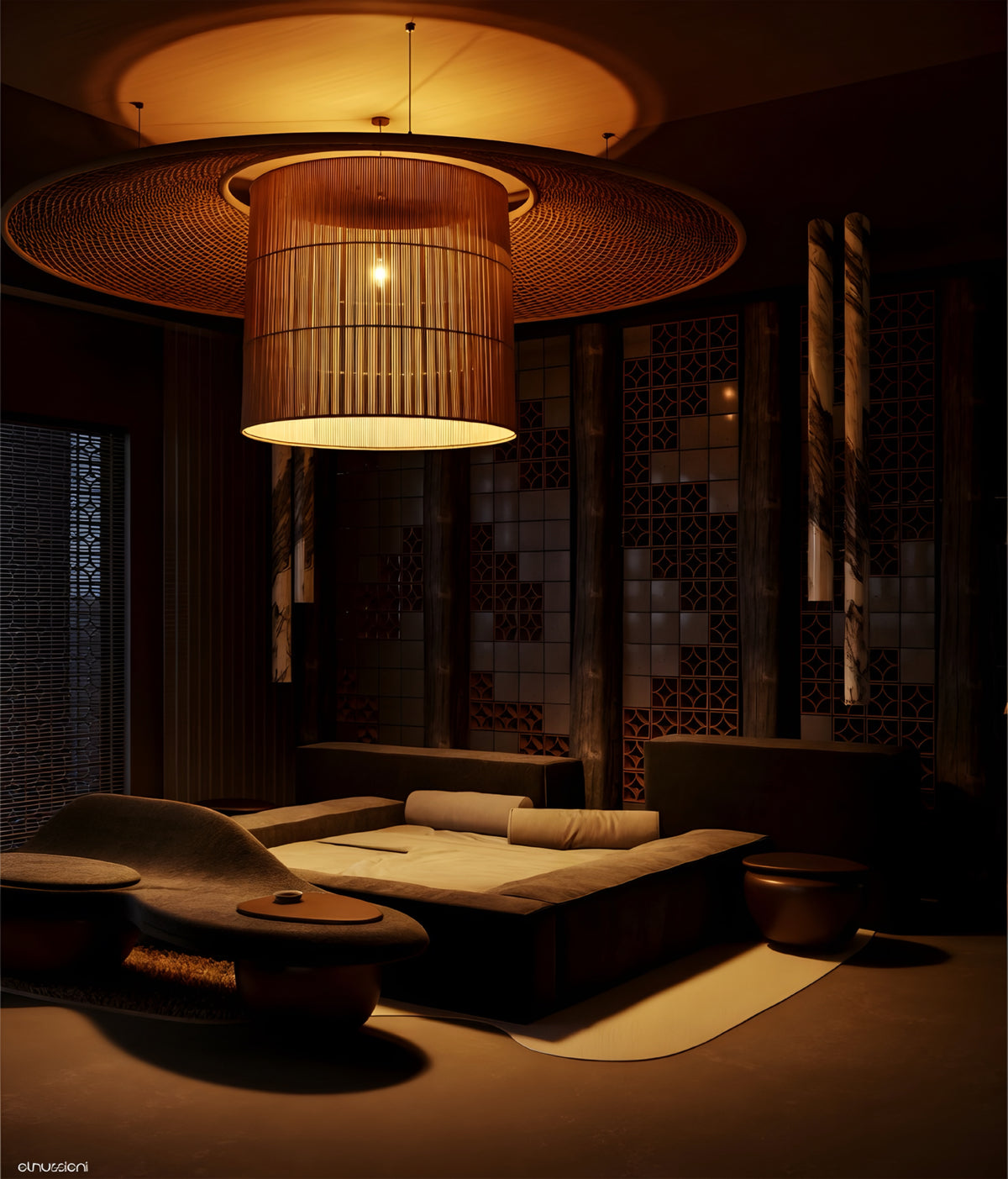 DUNA Bedroom Set - styled bedroom view
