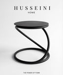 Black Metal Loop Side Table