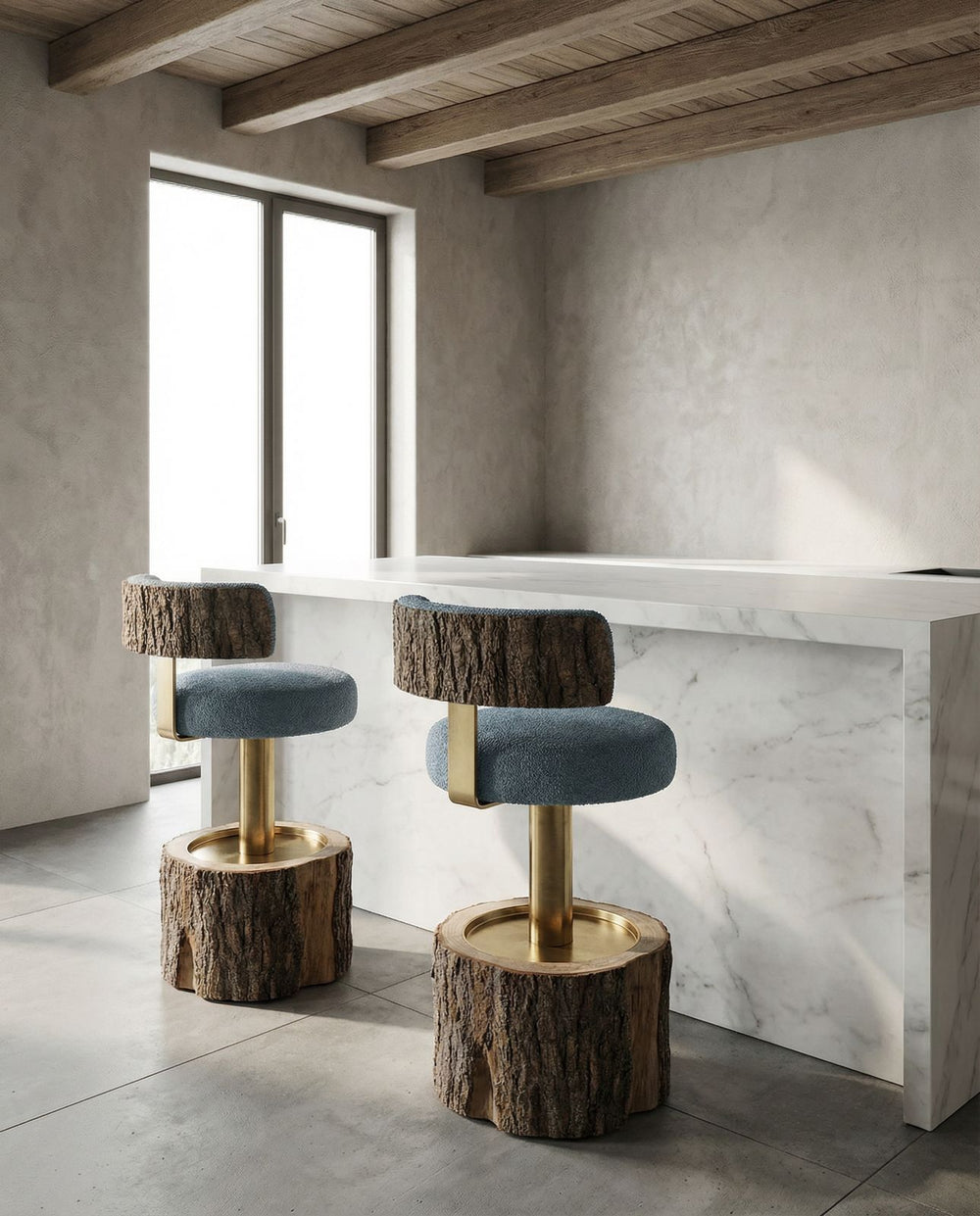 Raw Luxe Bar Stool