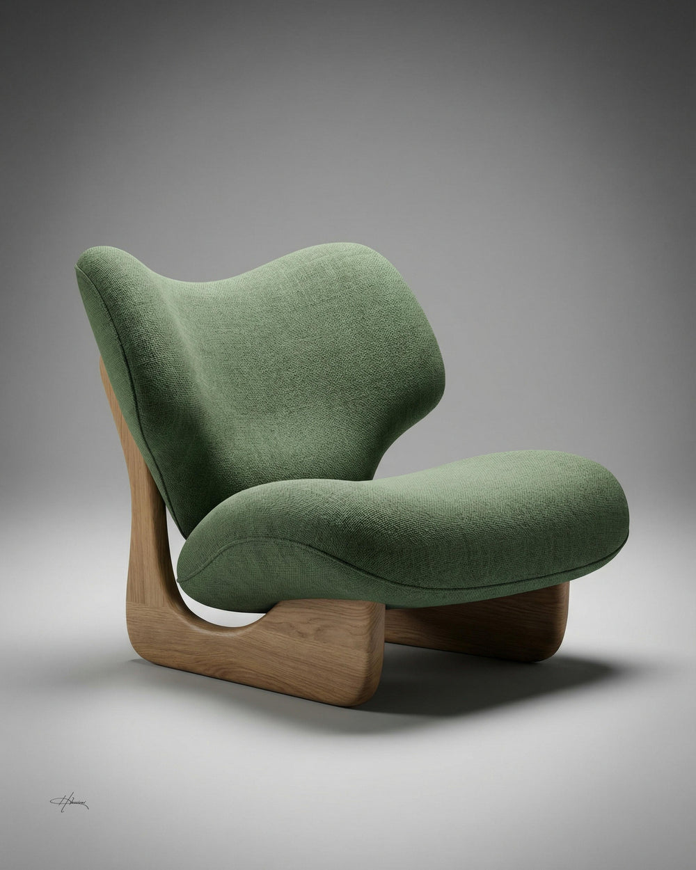 Curve Wood Lounge Chair