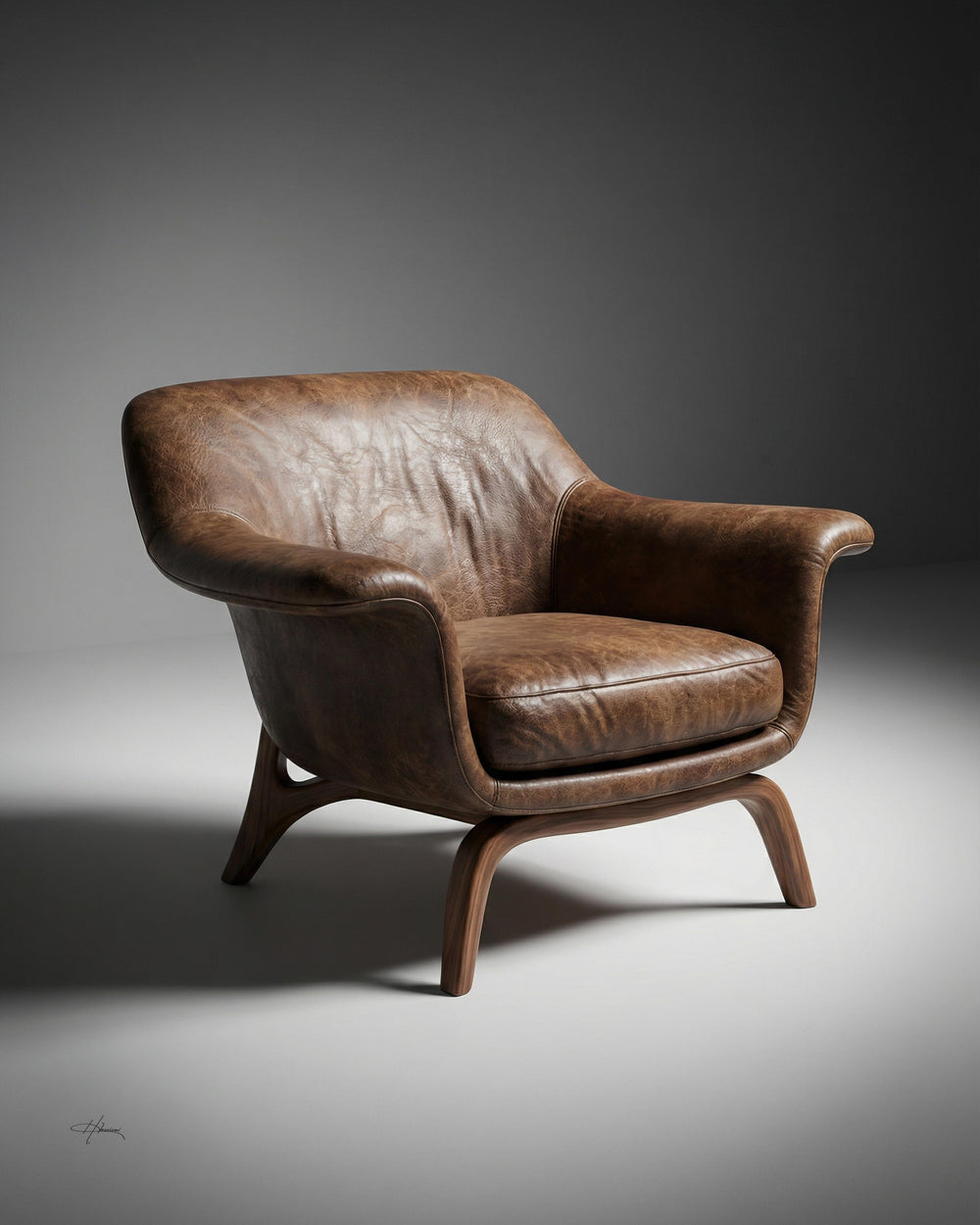 Classic Leather Lounge Chair