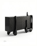 Sculpted Wood Sideboard