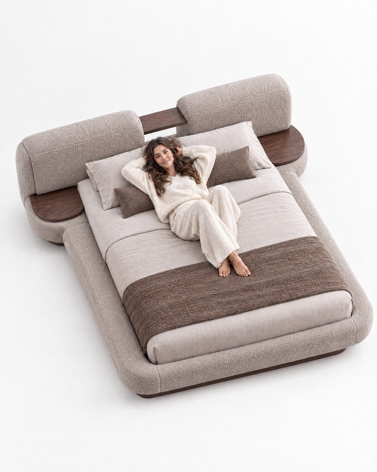 CALMA Platform Bed - top view
