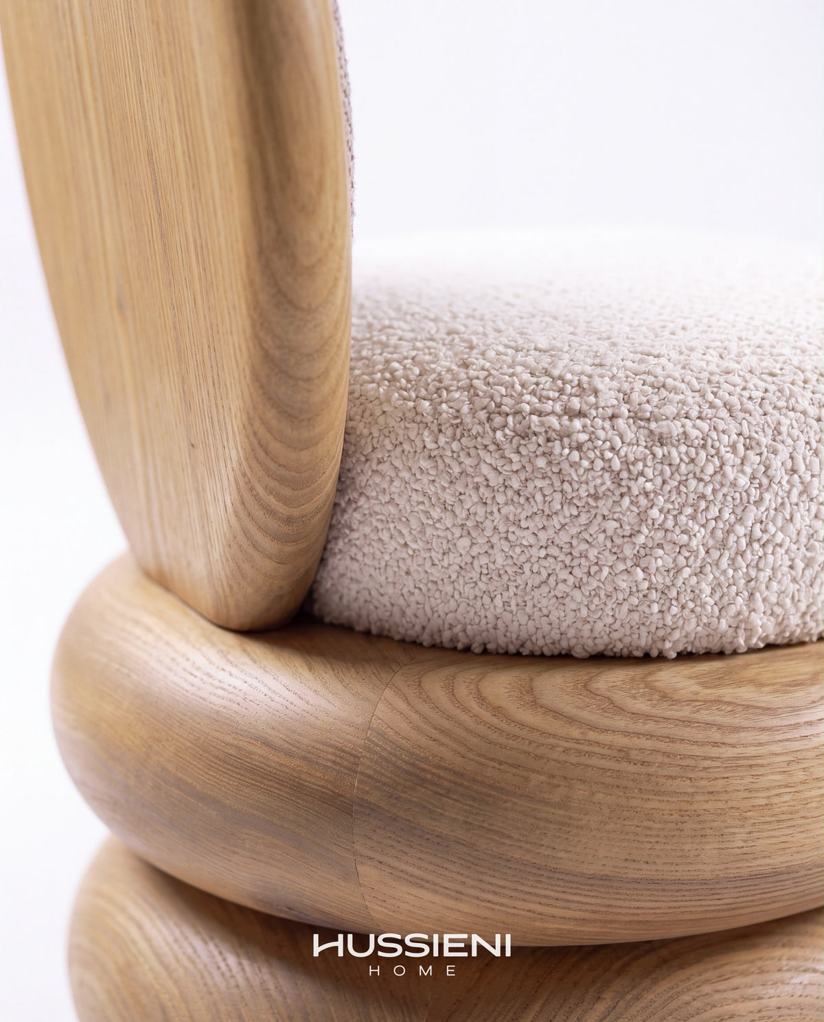 PILA chair stacked ash base detail