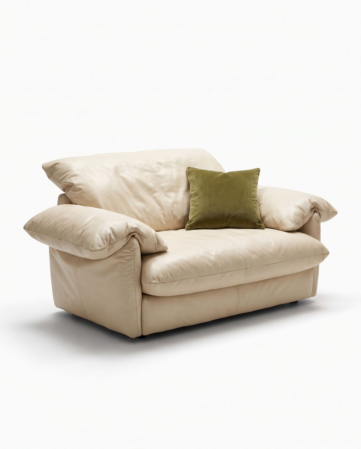 SOFFIO Leather Loveseat