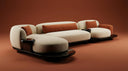 Curved L-Shape Modular Sofa