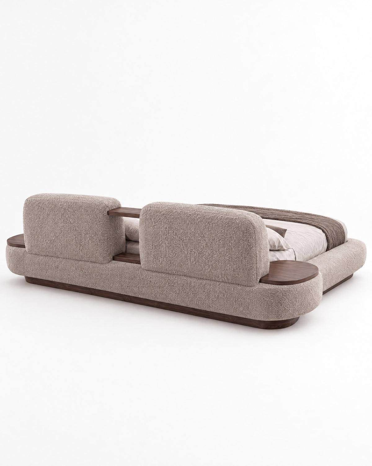 CALMA Platform Bed - back view