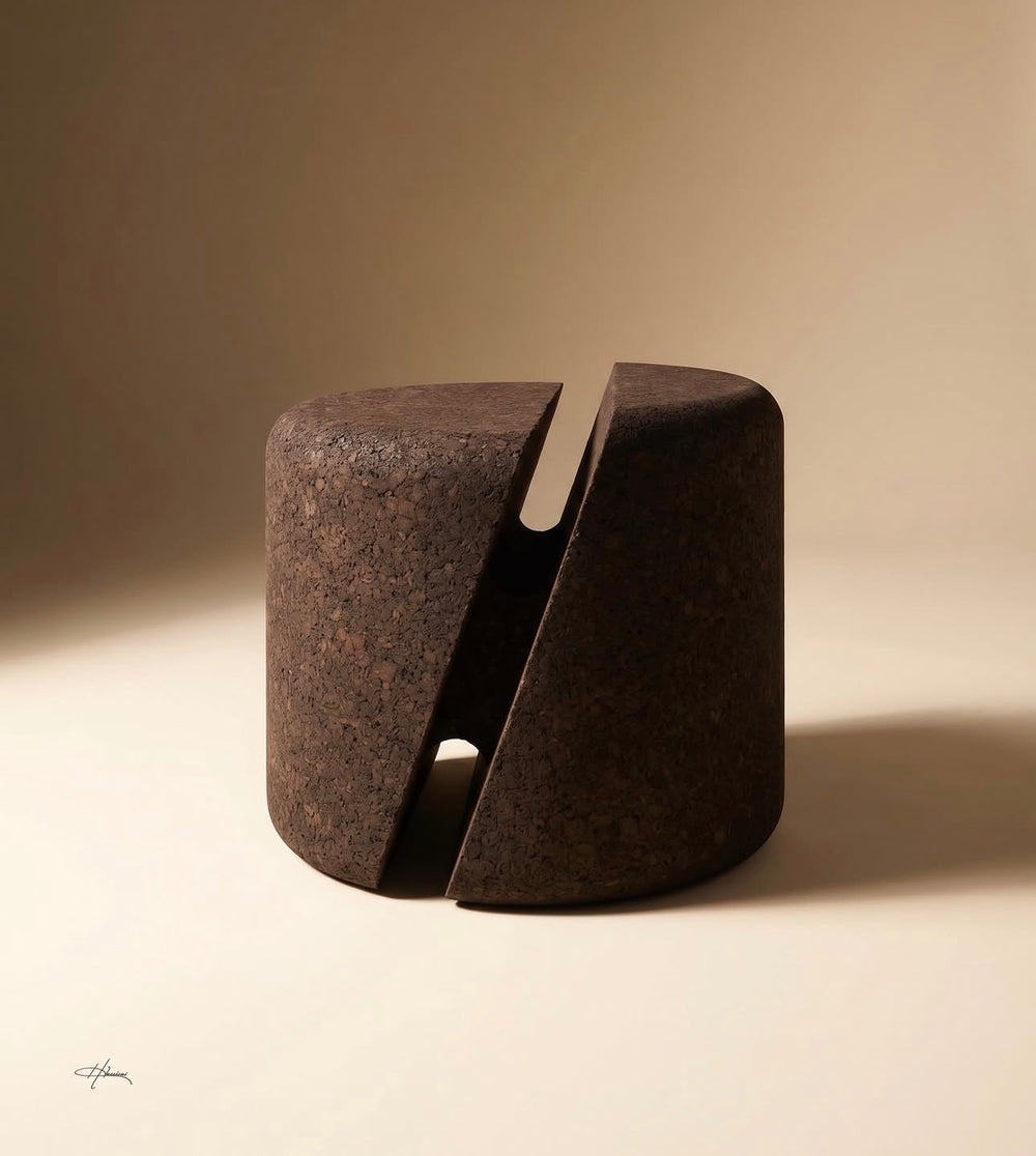 sculpted-cork-side-table
