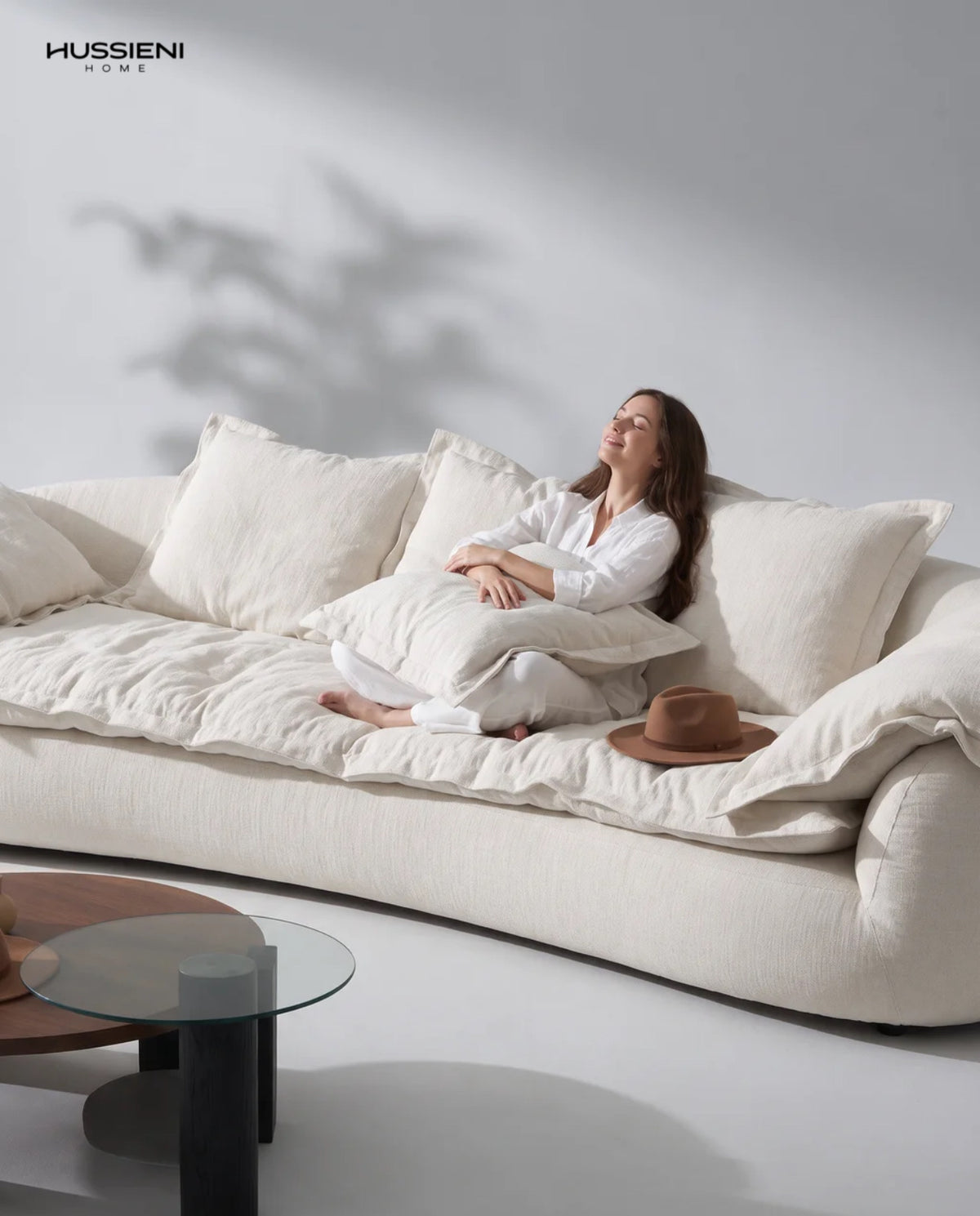 PIUMINO Linen Cloud Sofa