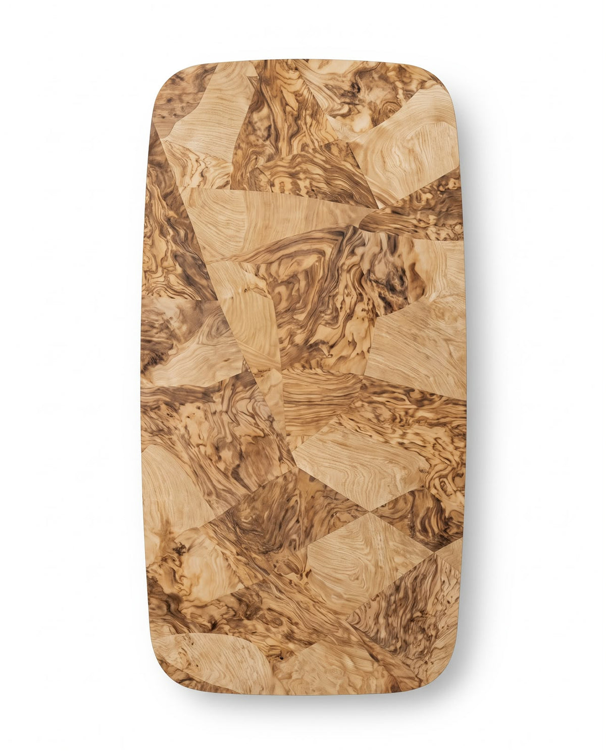 OLEA Burl Dining Table - top view