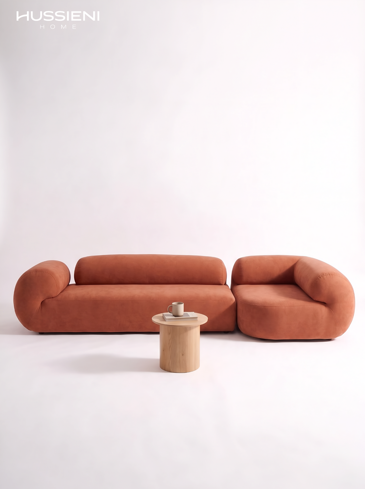 RICCIO Modular Sofa in terracotta