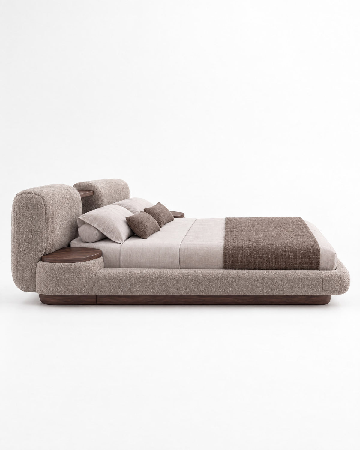 CALMA Platform Bed - side view