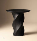 Twisted Wood Side Table