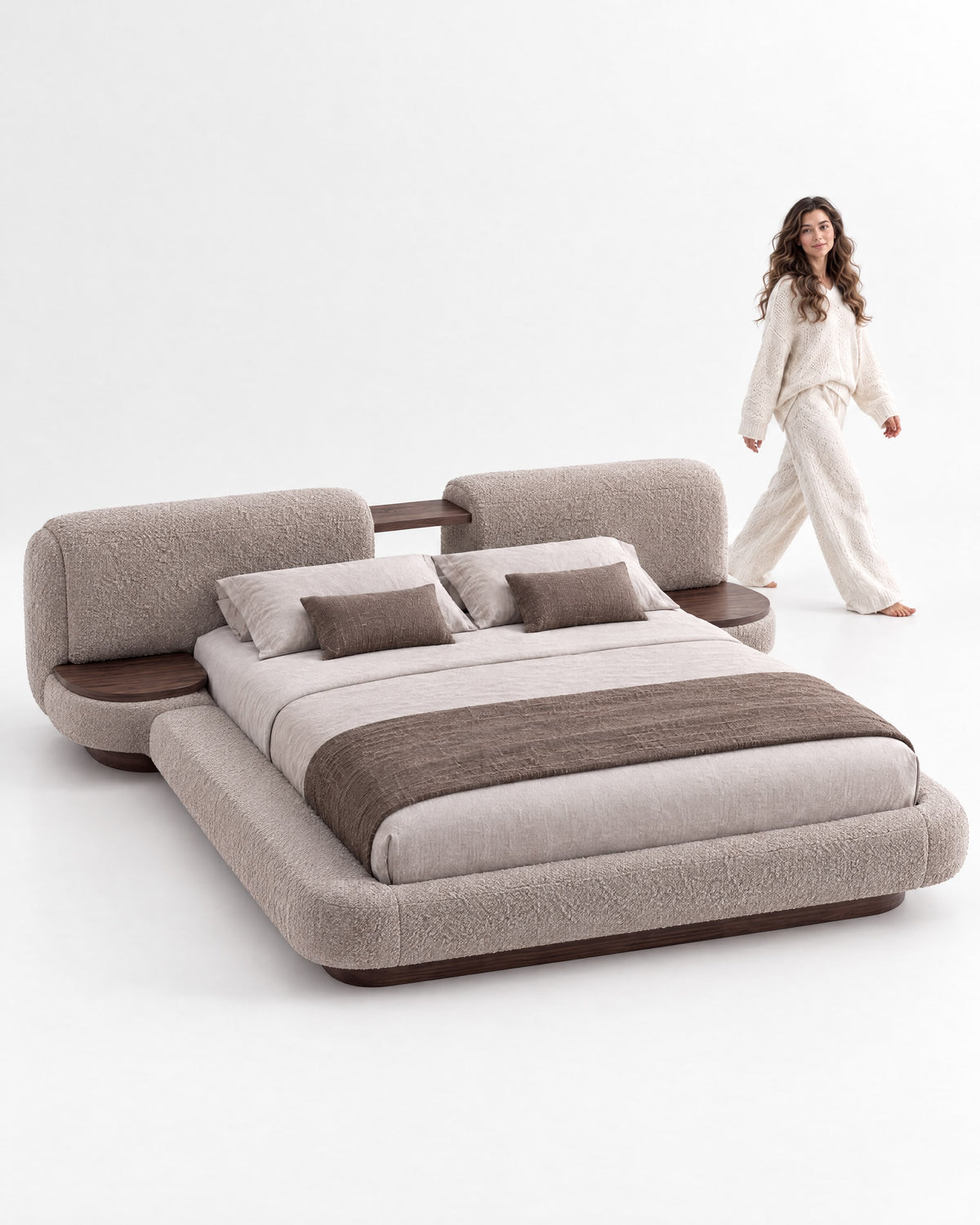 CALMA Platform Bed - lifestyle