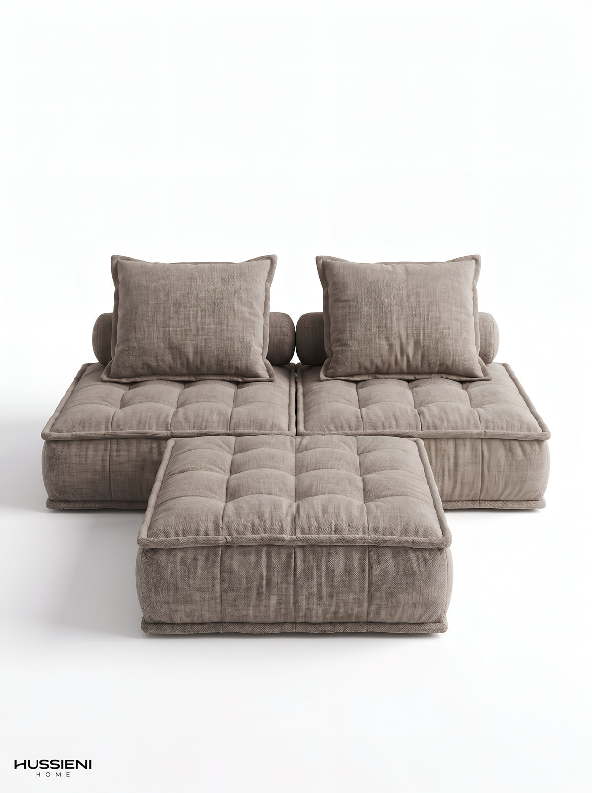 PIUMA Tufted Floor Sofa - front view