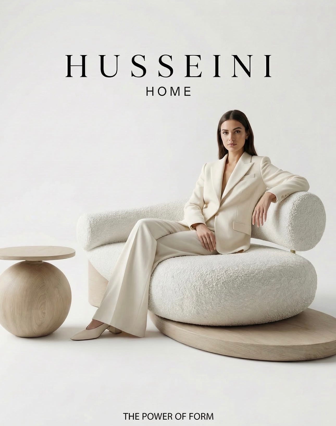 CRESCENT BOUCLÉ SOFA