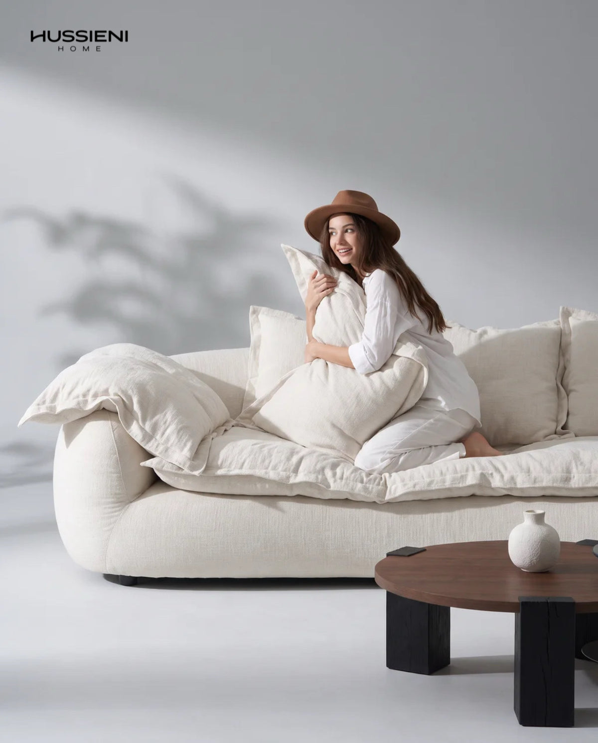 PIUMINO Linen Cloud Sofa