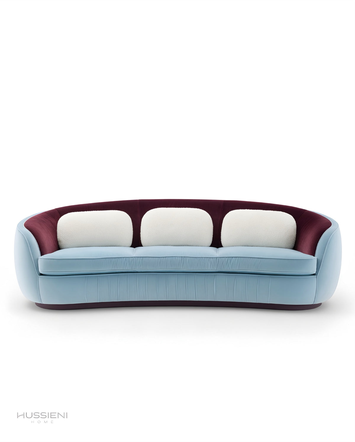 CIELO Curved Velvet Sofa - view