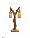 Twin Wood Light Lamp