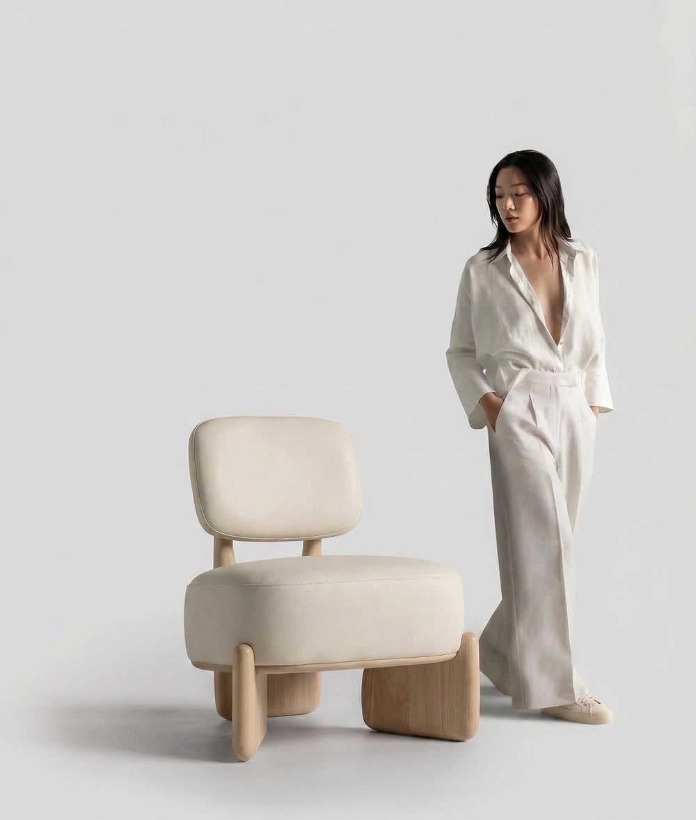 cream-wood-lounge-chair