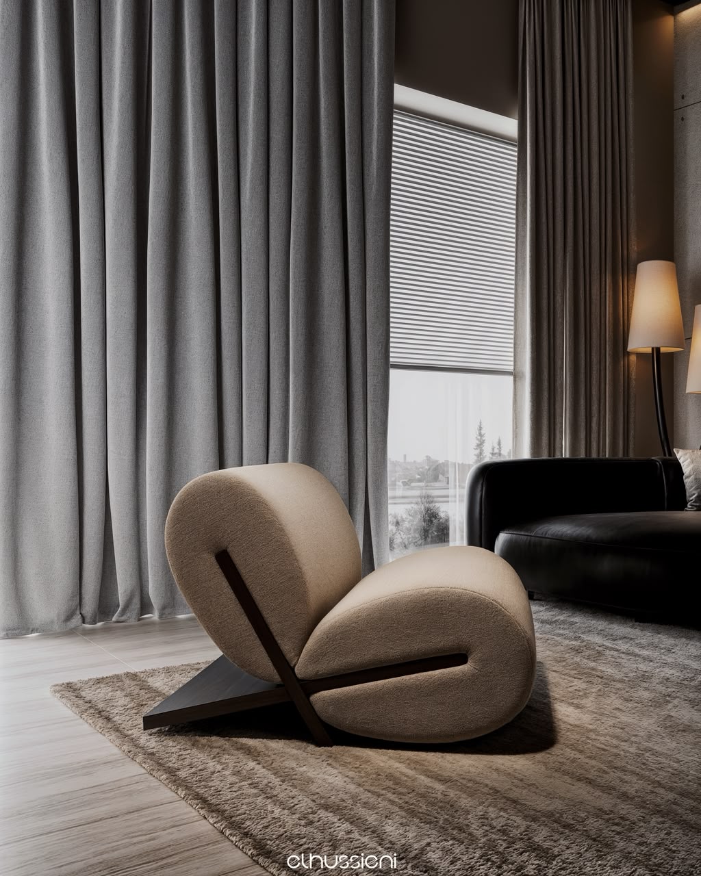 VELA Sculptural Lounge Chair