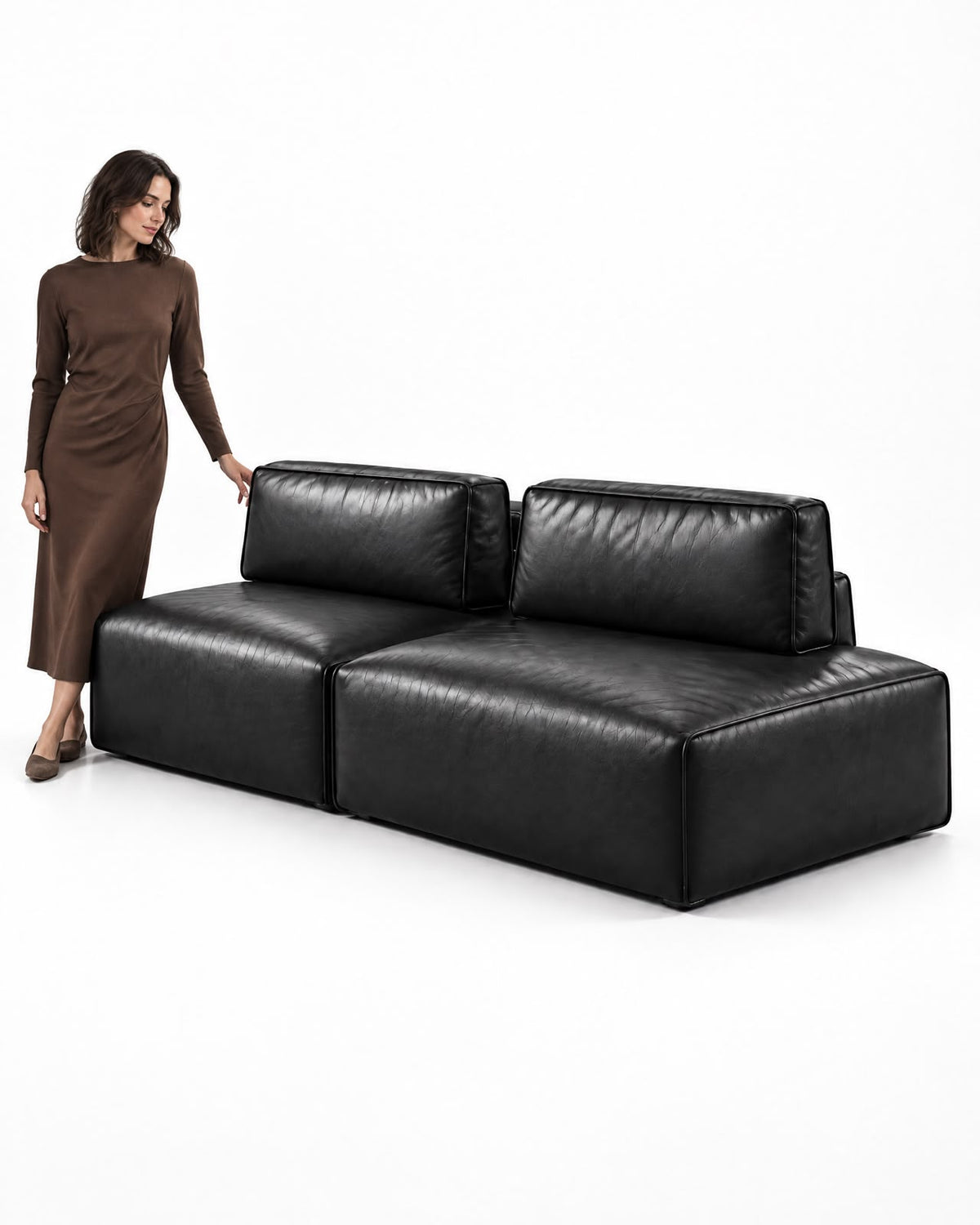 NOIR Modular Leather Sofa