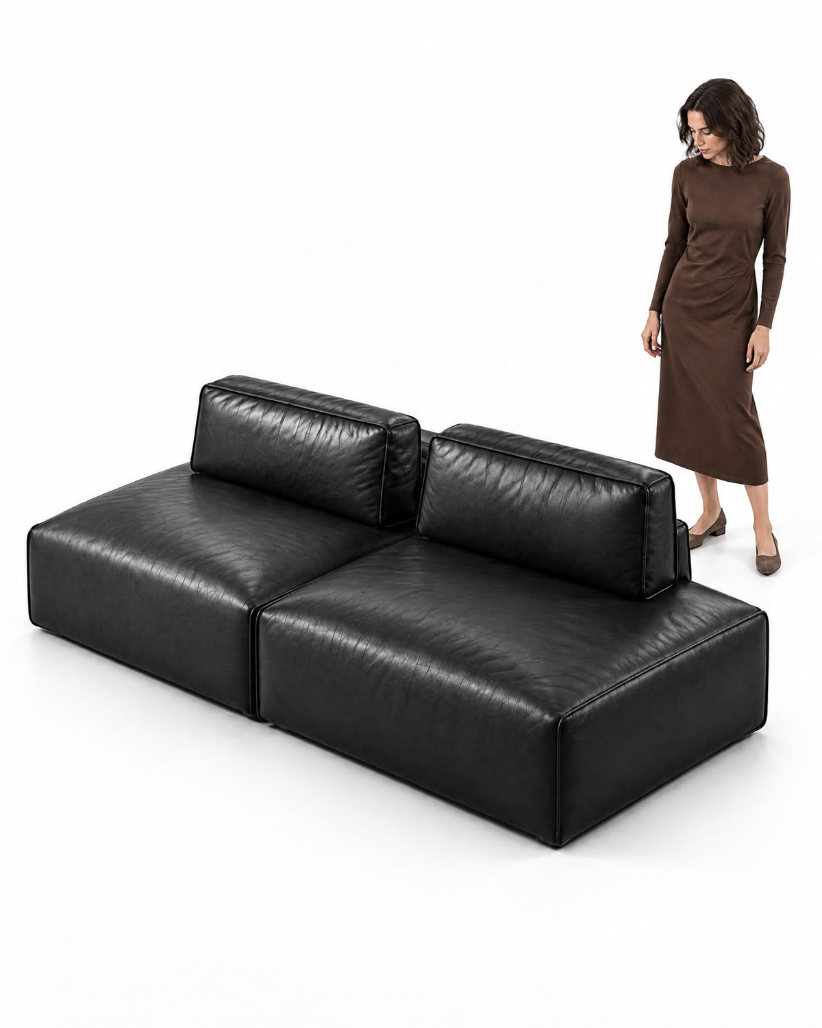 NOIR Modular Leather Sofa