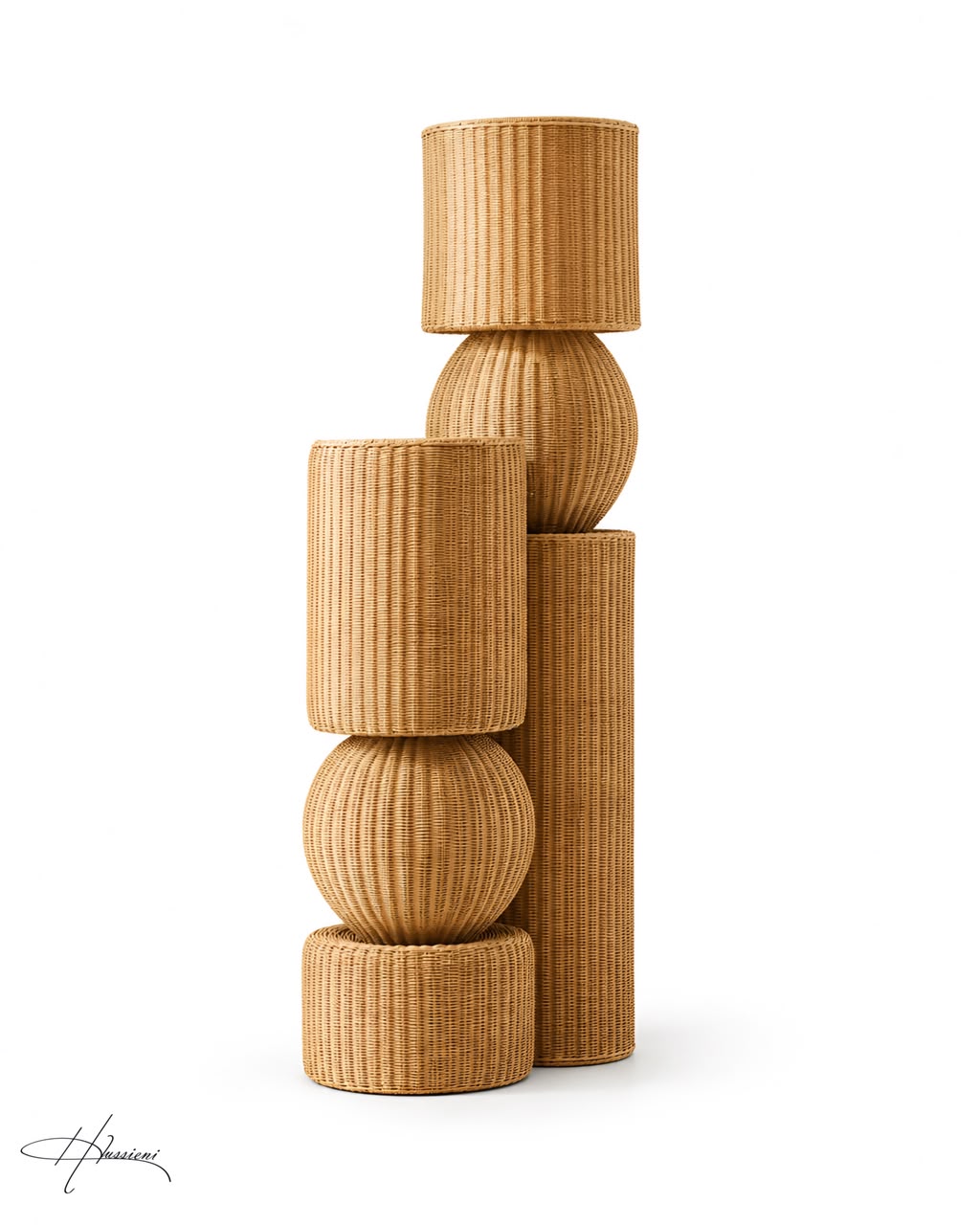 NOMA Rattan Floor Lamp