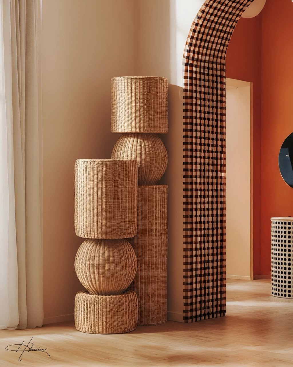 NOMA Rattan Floor Lamp