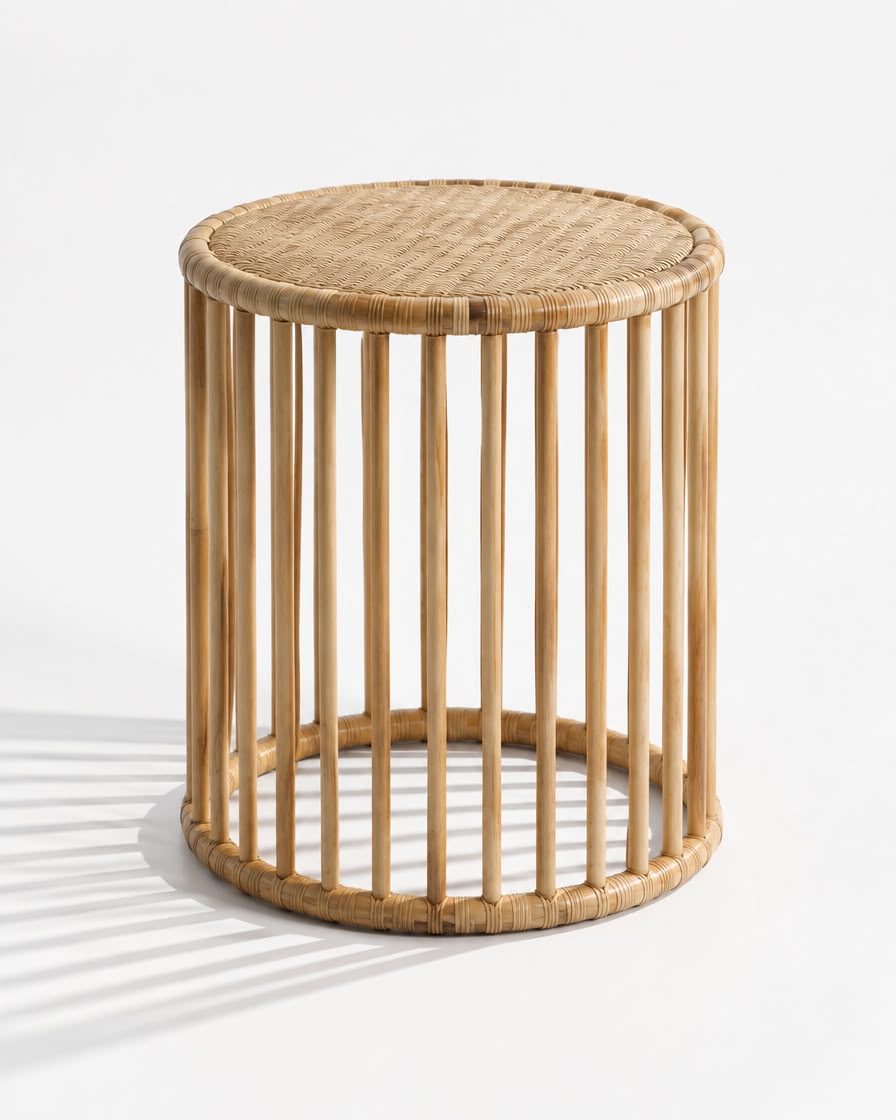 RIGA Rattan Cage Side Table