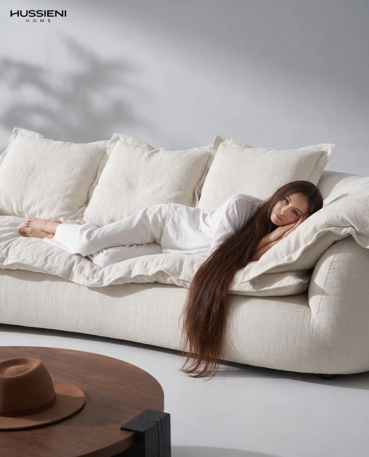 PIUMINO Linen Cloud Sofa