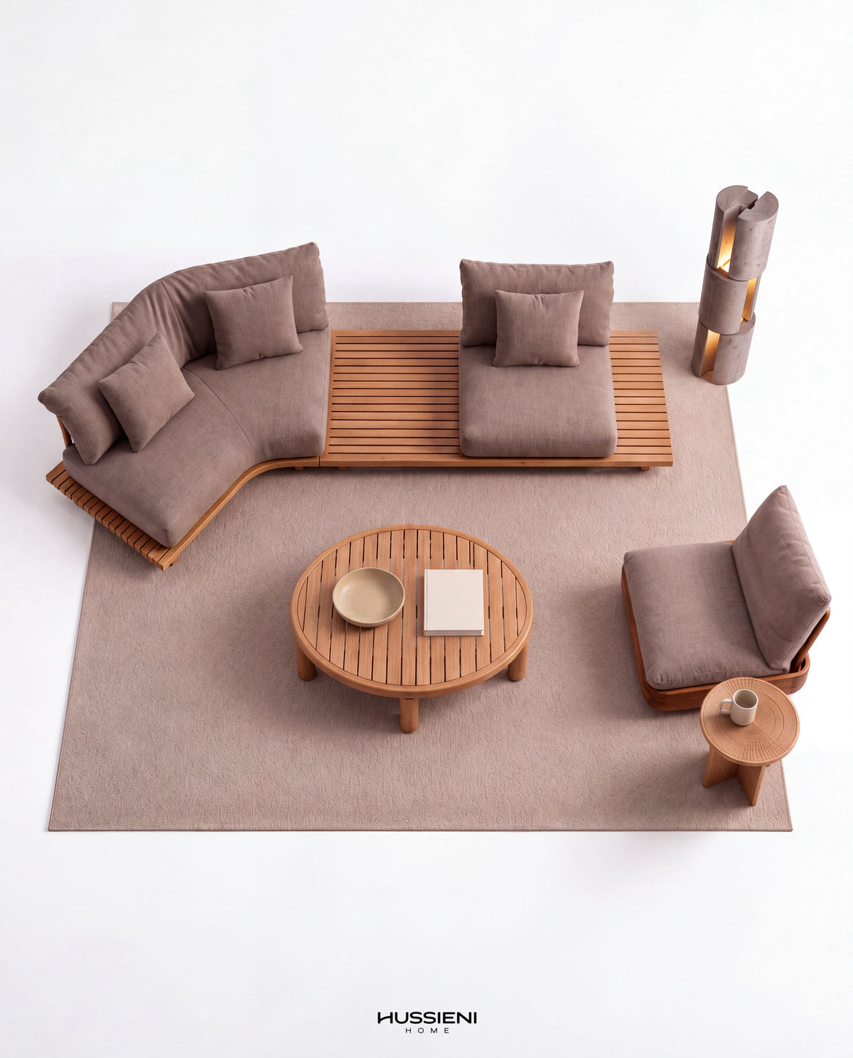 RIVA Teak Outdoor Lounge Set