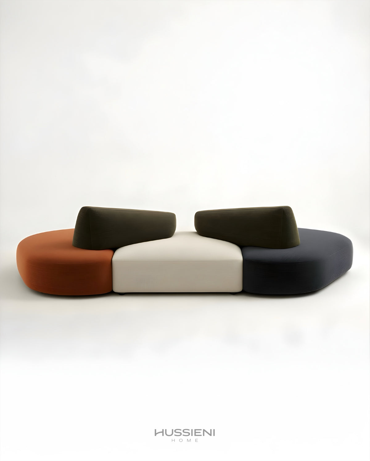 Modular sculpted sofa - Hussieni Home