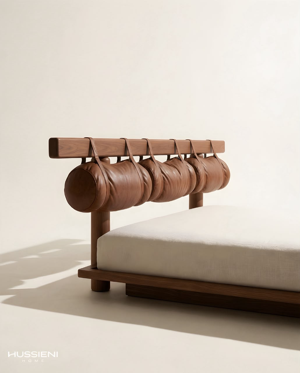 PILLO Hanging Bolster Bed - angled headboard view