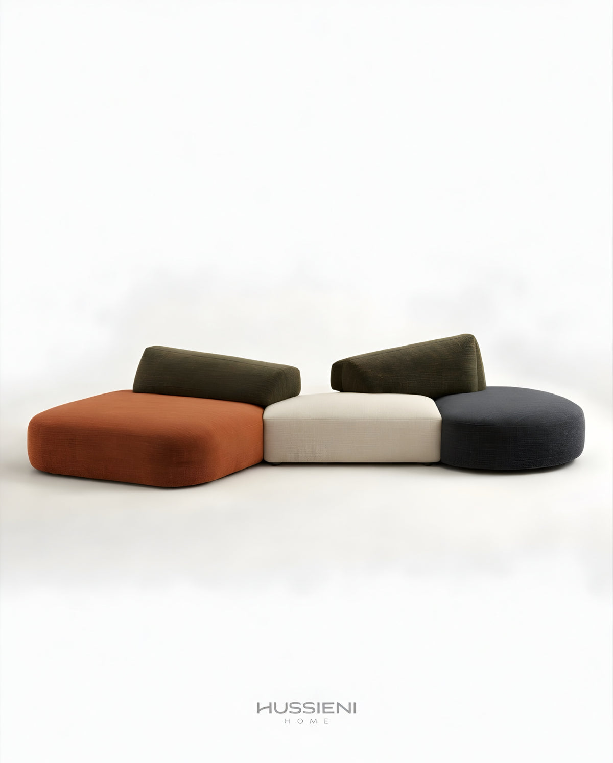 Modular sculpted sofa - Hussieni Home