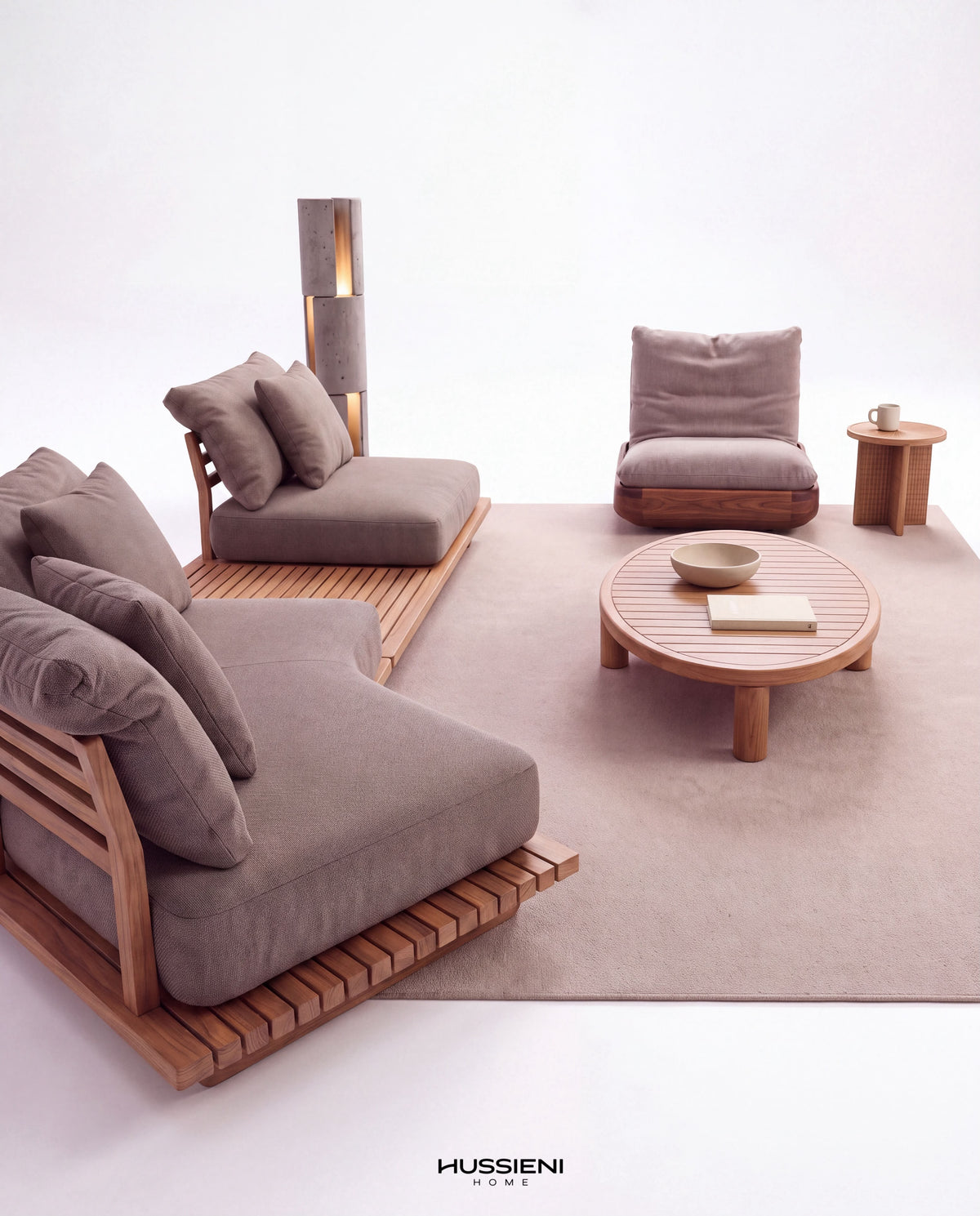 RIVA Teak Outdoor Lounge Set
