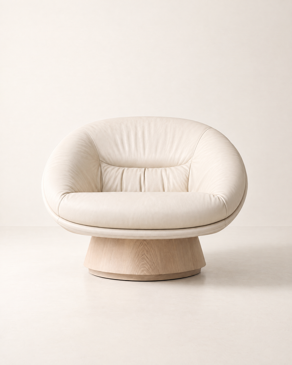 CALICE Pedestal Lounge Chair - front view