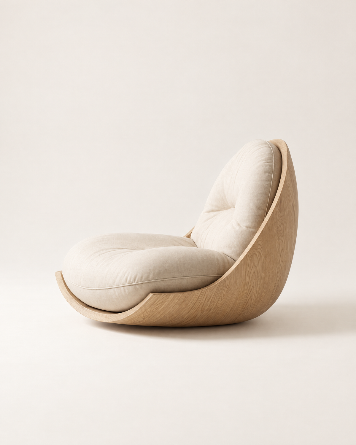 CULLA Rocking Lounge Chair - side profile
