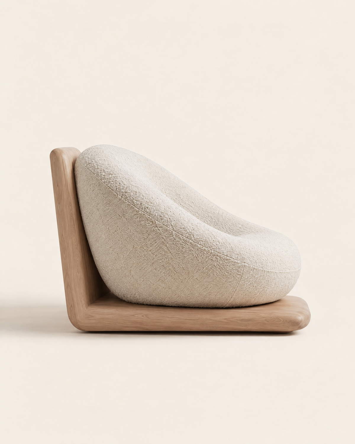 PIEGA Boucle Lounge Chair - side profile