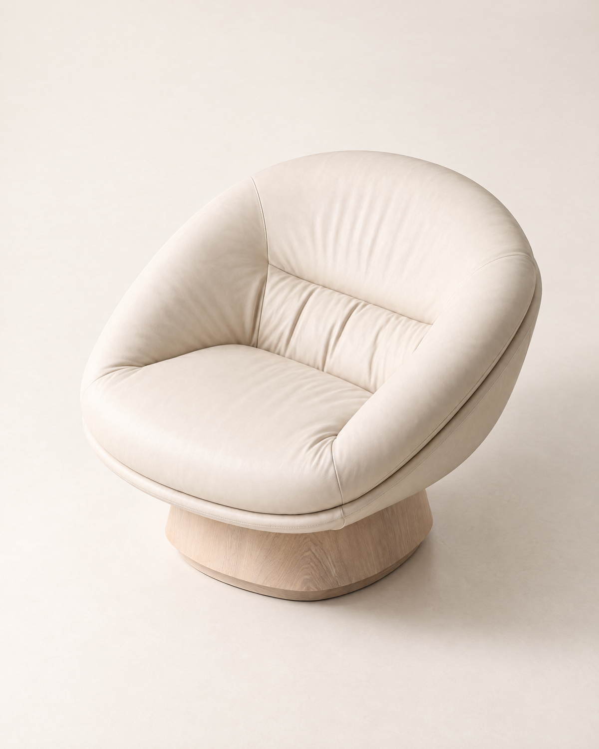 CALICE Pedestal Lounge Chair - top view