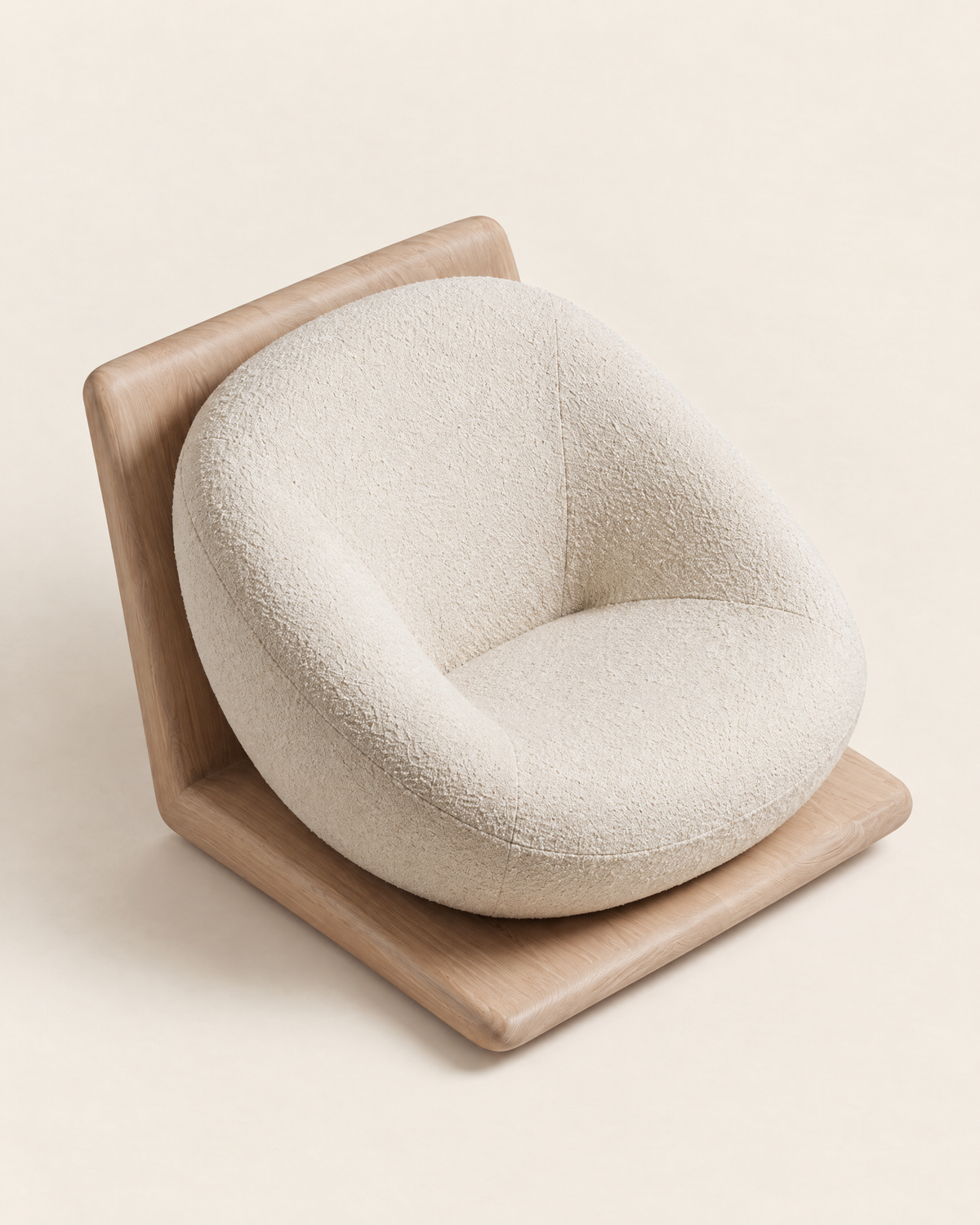 PIEGA Boucle Lounge Chair - top view