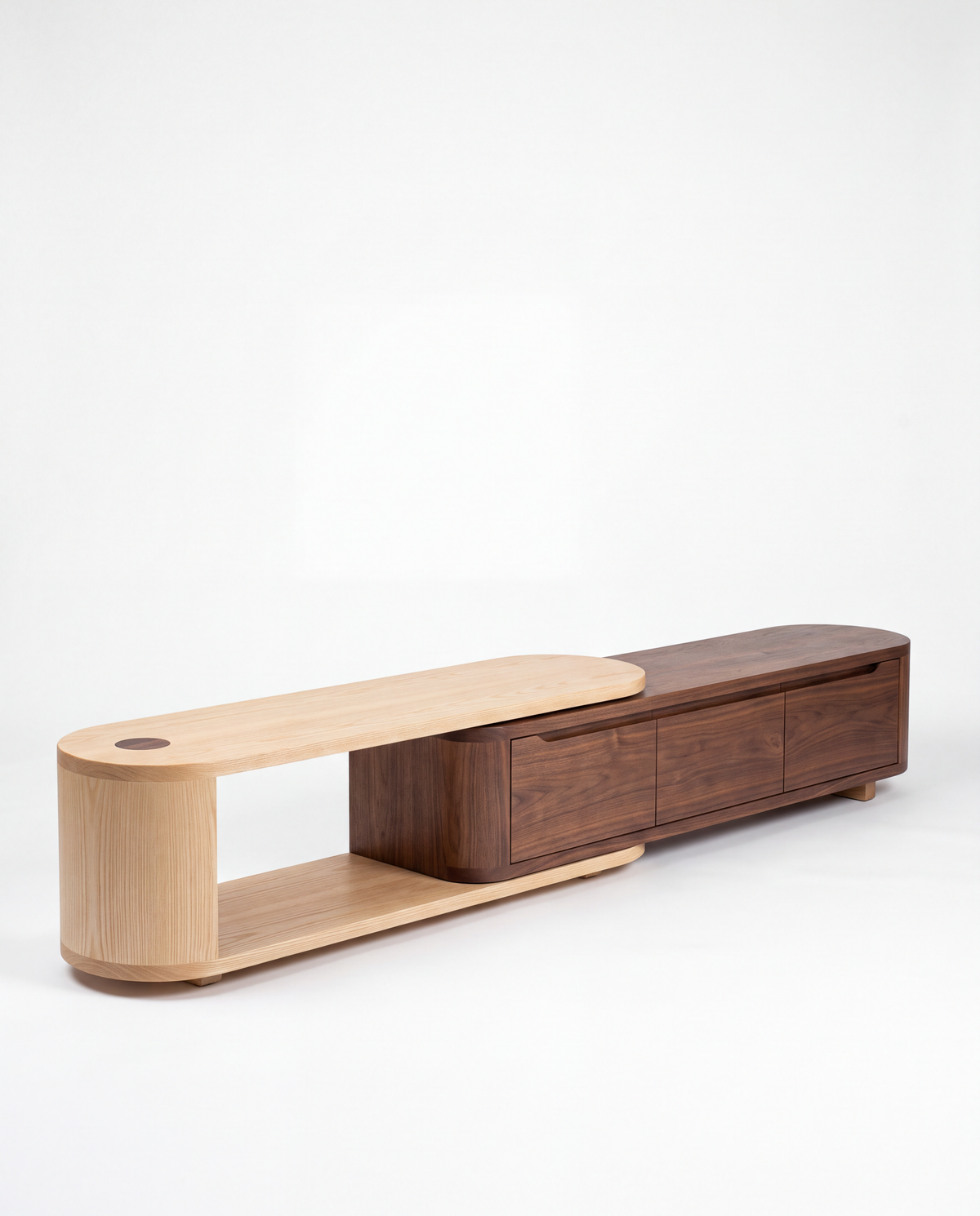 SCIVOLO Extendable TV Unit - front view