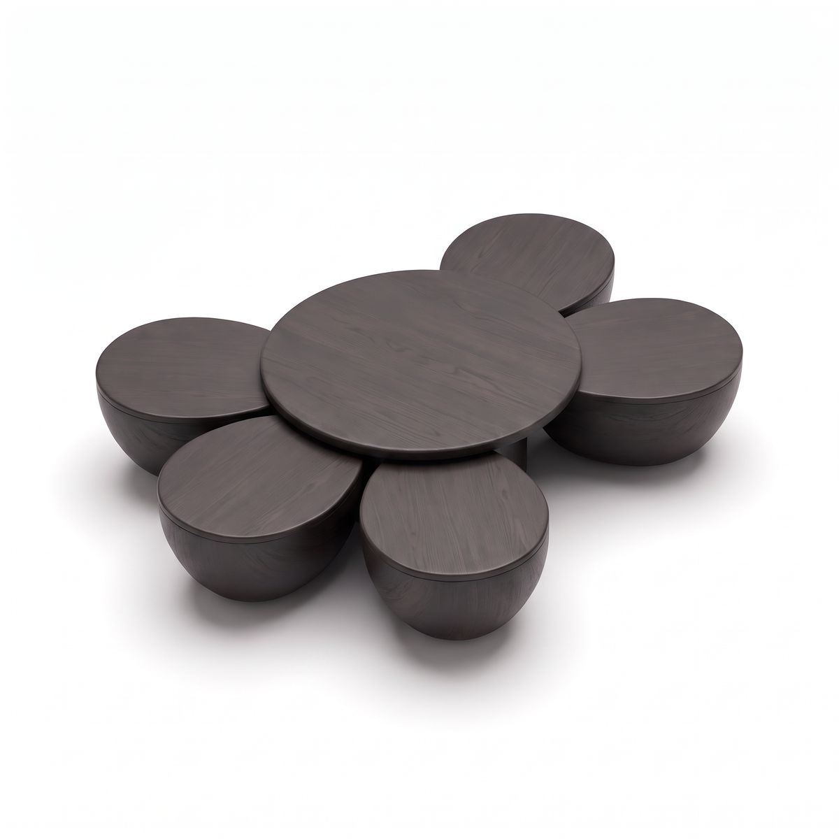 NOCCA Pebble Coffee Table - three-quarter view
